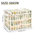 thumbnail image 5 of Yayeee Collapsible Cube Storage Bin with Lid Fabric Closet Decorative Basket with Handles, Beige Wildflowers, 5 of 7