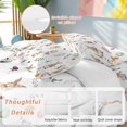 thumbnail image 6 of Easter Rabbits Queen Size Comforter Set, Colorful Eggs Leaf Floral Spring Bedding for All Seasons, 4 Pcs Bed Set, 1Quiltcover (90"x92") ,1Sheet(94"x116"), 2Pillowcases (30"x20"), 6 of 12