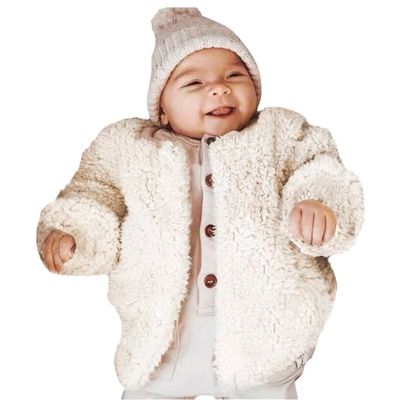 Toddler Girls Winter Coat Toddler Baby Kids Girls Windproof Winter Solid Coat Thicken Warm Outwear