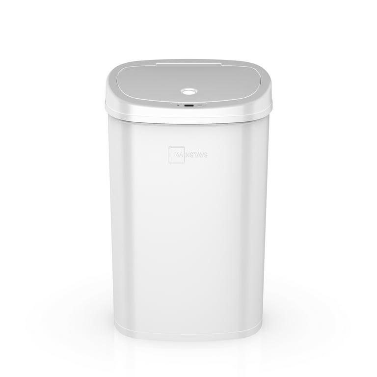 SONGMICS Intelligent Waste Bin, Motion Sensor Trash Can, 13 Gallon (50L)  Automatic Garbage Can with Soft-Close Lid and Bag Retainer Ring, Stainless  Steel, Touchless Kitchen Trash Bin, 15 Trash Bags Included, 15.9”L