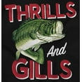 thumbnail image 2 of Fisherman Life Thrills and Gills Hoodie Sweatshirt Women Men Brisco Brands M, 2 of 6