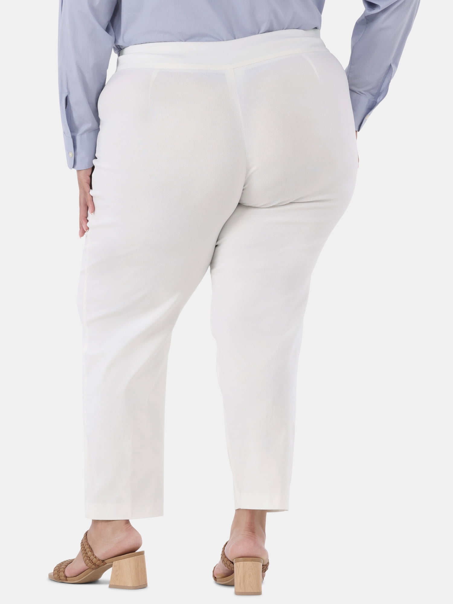 Just My Size by Hanes Women's Plus Millennium Slim Pants, Regular and Petite, Sizes 1X-4X