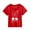 Red, variant on Godom Girls' Assorted Everyday Short Sleeve T-Shirts Crewneck T-Shirt Tee Kids Tee Tops Girl Clothes