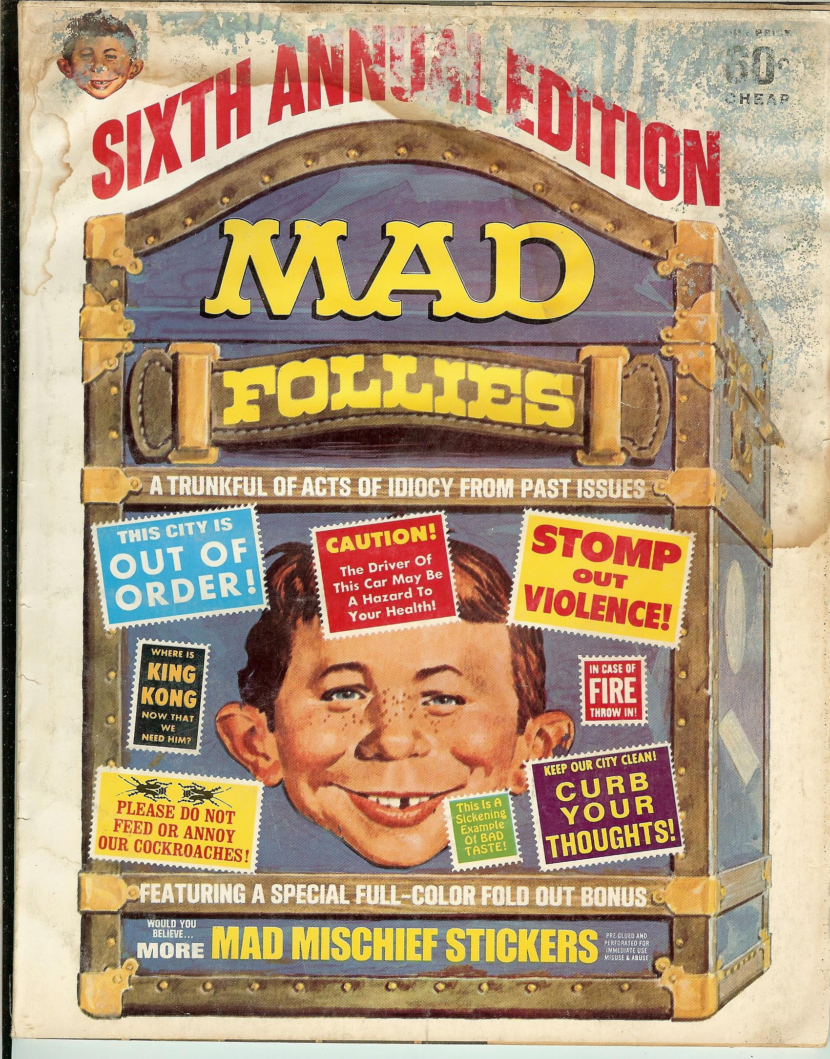 MAD Magazine Follies #6 (POOR Condition - Water Damage)