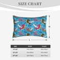 thumbnail image 4 of Sikiie Sharks Summer Print Plush Pillow Cover, Wrinkle-proof and Stain-resistant Pillow Protector without Pillow Core, Home Decoration-16"x24", 4 of 6