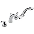 thumbnail image 1 of Delta T4705 Baignoire Romaine Classique avec Garniture de Douche à Main, Chrome (Enfilage Rugueux Vendu Séparément), 1 of 4