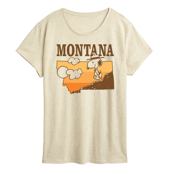 Peanuts - Snoopy Montana - Women's Short Sleeve Graphic T-Shirt