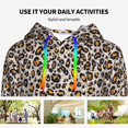 thumbnail image 4 of Wukai Leopard Print Womens Hoodies Fleece Sweatshirts Long Sleeve Sweaters Pullover Fall Outfits Winter Clothes-Large, 4 of 7