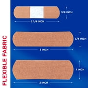 Band-Aid Brand Flexible Fabric Adhesive Bandages, Assorted, 2 x 100 ct