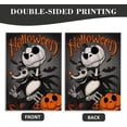 thumbnail image 6 of Halloween Jack Skellington Decorative House Flag, Jack O Lantern Pumpkin Skull Bat Garden Yard Outside Decorations, Funny Holiday Outdoor Large Home Decor Double Sided 28 x 40, 6 of 6