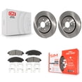 thumbnail image 1 of Transit Auto Front Disc Brake Rotors and Semi-Metallic Pads Kit for Car Honda Pilot Ridgeline Acura MDX K8S-100643, 1 of 11