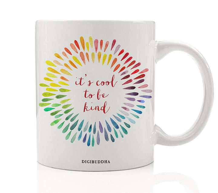 Be Kind Daisy Inspirational Mug Kind Coffee Office Gift 