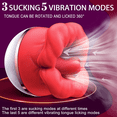 thumbnail image 5 of 2024 New Roses Shape Sucker for Women Toy Sex Tongues Quiet 10 Speed Adult Toys Waterproof Automatic Electric Adult Toys Machine Pleasure Gifts Vibrating Massage Gifts, 5 of 9