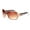Brown, variant on Womens Oversized Rectangular Rhinestone Encrusted Chain Arm Fashion Sunglasses All Black