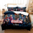 thumbnail image 1 of XI Bedding Quilt Cover + Pillowcase Set, Soft Microfiber, Decorative MC Duvet Cover with Zipper, 3D Print, Gamer Design, 1 of 2