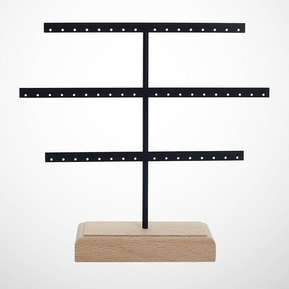 Soimiss Metal Earring Display Rack for Home Vanity Black 1Pcs