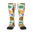 thumbnail image 1 of Fotbe Beautiful African Womens Calcetas Divertidas Estampadas para Hombre y Mujer, Calcetas de Algodón hasta la Rodilla para Caminar, Correr, Enfermería y Embarazo, 1 of 6