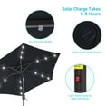 thumbnail image 6 of CHYVARY 7.5ft LED Patio Umbrella Round Market Outside Table Umbrella for Deck,Poolside and Patio,Park& Garden,Black, 6 of 9