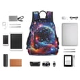 thumbnail image 4 of Disketp Outer Space Floating Numbers And Letters Mochila Ligera e Impermeable, Mochila de Día Resistente para Viajes, Senderismo y Uso Diario para Hombre y Mujer, 4 of 7