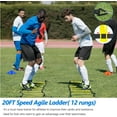 thumbnail image 5 of Soccer Agility Training Poles Equipment |Adjustable Soccer Equipment for Training Includes 6 Flexible Agility Poles, 5 of 8