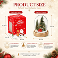 thumbnail image 2 of Luminous Mini Christmas Tree Ornament, Festive Light-Up Tabletop Decoration for Mantel, Shelf, Window, Office Desk, Party Display and Cozy Home Decor, 2 of 8