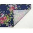 thumbnail image 4 of "S4Sassy Blue Leaves & Peony Floral Printed Dinning Tableware Fabric Cocktail Napkin Set 20 x 20""(Pack of 6)", 4 of 8