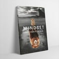thumbnail image 5 of Hidden Frame Canvas Wall Art - Motivational "Mindset Is Everything" Lion Cub & Lion Reflection Positive Popular Wall Decor for Living Room 16x24in, 5 of 8