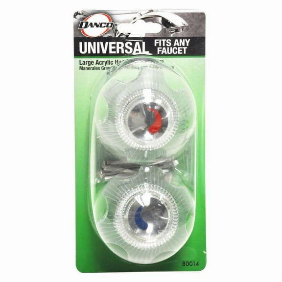 Danco 80014 Large Acrylic Faucet Handles, Universal Fit