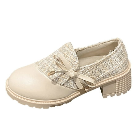 

ZHAGHMIN Women S Camo Shoes Thick Heel Single Shoes Women High Heels Silk Lace Up Women Shoes Fashion Casual Small Leather Shoes Women Shoes Size 11 Casual Shoes For Women Casual Womens Casual Shoes