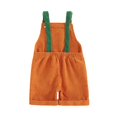 thumbnail image 3 of JAJAHO Toddler Kids Halloween Overalls Shorts Pumpkin Face Corduroy Adjustable Straps Bib Shorts 12M-5Y, 3 of 3