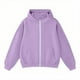 thumbnail image 4 of HongQid Hoodies for Women Soft Zip Up Hooded Long Sleeve Casual Oversized Sweatshirt Hooded Tops, 4 of 8