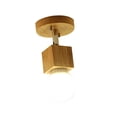 thumbnail image 2 of Luces de techo LED Accesorio de iluminación E27 Base Lámpara de decorativa Lámpara de techo de madera rústica para apartamento Garaje Entrada Salvador Dali Lámpara de techo, 2 of 8