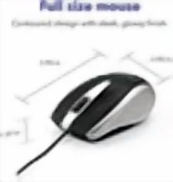 CIRCLE- Verbatim Corded Notebook Optical Mouse With Silver 99741