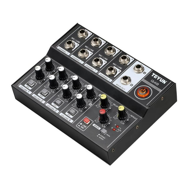 8 Channel Mixer USB Interface Podcast Equipment Live Compact Mixer