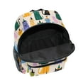 thumbnail image 6 of FORMRS School Backpack with Front Zippered Pocket 12" Elementary Student Travel Daypack, Cute Cartoon Cat Pattern, 6 of 6