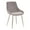 Gray, variant on Heidi Gray Velvet Dining Accent Chair with Chrome Metal Legs