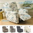 thumbnail image 4 of Recliner Slipcovers -Pieces Lazyboy Recliner Covers Recliner Couch Covers Recliner Chair Cover Non Slip Reclining Slipcovers with Storage Pockets Furniture Protector for Living Room, 4 of 8