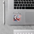 thumbnail image 2 of Freedom Siberian Husky on Independence Day 4th of July Cutout Transfer Sticker Husky Dog Lover Gifts Transparent Decal Art Decor - 01005, 2 of 5