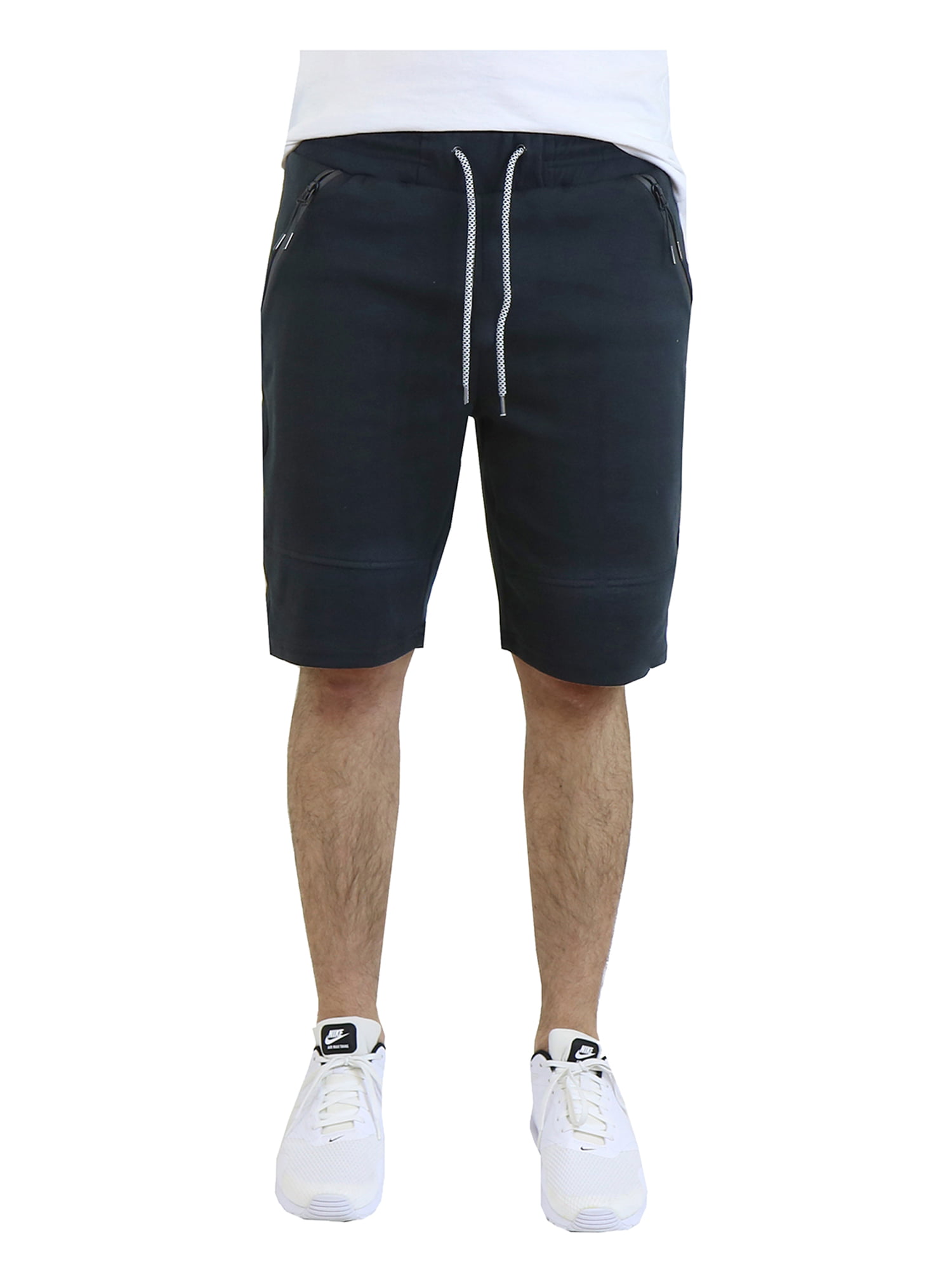 Mens Tech Fleece Shorts With Zipper Pockets - Walmart.com