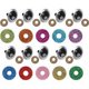 thumbnail image 3 of Ojos de seguridad de plástico, 100 juegos de ojos para muñecas artesanales con arandelas de purpurina para títeres de peluche y osos de peluche amigurumi (24 mm), 3 of 5