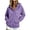 Purple, variant on Women's Oversized Sweatshirts Hooded Button Long Sleeve Pullover Fashion Casual Pockets Tops With Thumb Hole (XL, Sky Blue)