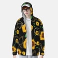 thumbnail image 3 of Xecao Sunflowers3 for Sun Shirt-A lightweight, hoodie-style long-sleeve UV protection garment designed for other outdoor activities., 3 of 9