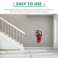 thumbnail image 5 of Pawsdot Wall Mounted Fire Extinguisher Bracket Iron Red 1Set Hotel, 5 of 5