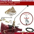 thumbnail image 1 of American Shifter  TH350 Shifter Kit Chrome 16 in. E Brake Cable Clevis Trim Kit Dipstick for DB696, 1 of 1