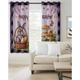 thumbnail image 2 of Happy Easter Blackout Curtains 63 Inches Long, Bunny Eggs Spring Mushrooms Plants Purple Plaid Thermal Insulated Black Out Curtains, Darkening Window Curtain for Bedroom Living Room 42"x63" 2 Panels, 2 of 9
