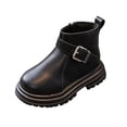 thumbnail image 4 of LvhaoGJOB Kids' Ankle Boots - Comfortable Fit, Stylish Design & Non-Slip Platform Sole, 4 of 8