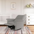 thumbnail image 4 of Baby Relax Terrin Swivel Glider Nursery Recliner, Light Gray, 4 of 22