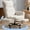Beige, variant on Big and Tall Office Chair, Teddy Plush Swivel Desk Chair Ergonomic Computer Chairs with Adjustable Armrests, Beige