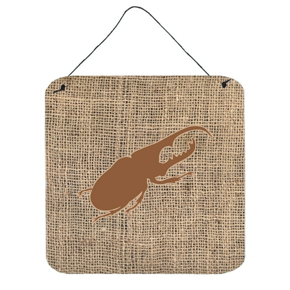 Beetle Burlap and Brown BB1056 Wall or Door Hanging Prints