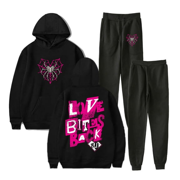AJ Lee Love Bites Hoodie Jogger Pants Two Piece Sets Sweatshirts Sweatpants Men Women's Set